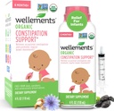 Wellows Organic Constipation Support for 6 Måned + Babyer & Toddlers (4 Fl Oz)