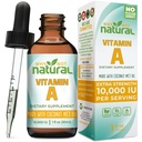 Hvorfor ikke naturlige vitamin A dråber 10000 IE - flydende retinyl palmitat med kokos MCT olie, Vegan VIT A supplement til hud - 1 oz sublingual tincture