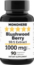 MONOHERB Bluthwood Berry Extract 1000 mg - 90 Vegetariske kapsler