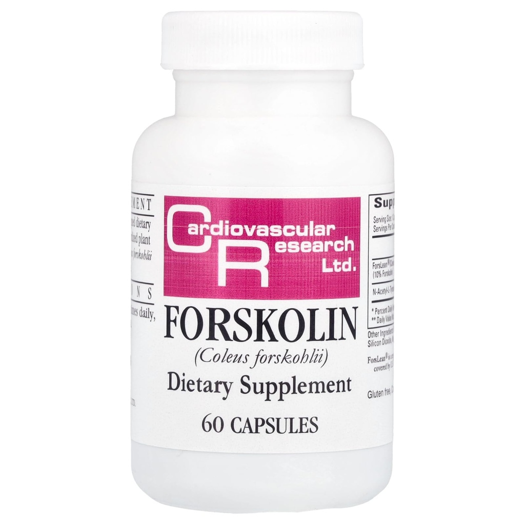 Kardiovaskulær forskning Forskolin, hvid, 60 Greve