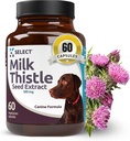 K9 Vælg mælk tidsel for hunde, 100mg - 60 vegetabilske kapsler - hunde lever sundhed mælk tidsel tillæg - mælk urte
