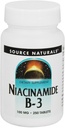 Source Naturals Niacinamid B-3 100mg Metabolisk Support - 250 tabletter