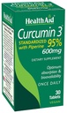 Curcumin Complex 600 mg, 30 µg Tæller 124; Gurkemeje Extract med Bioperine for Enhanced Absorption, 95% Curcuminoids