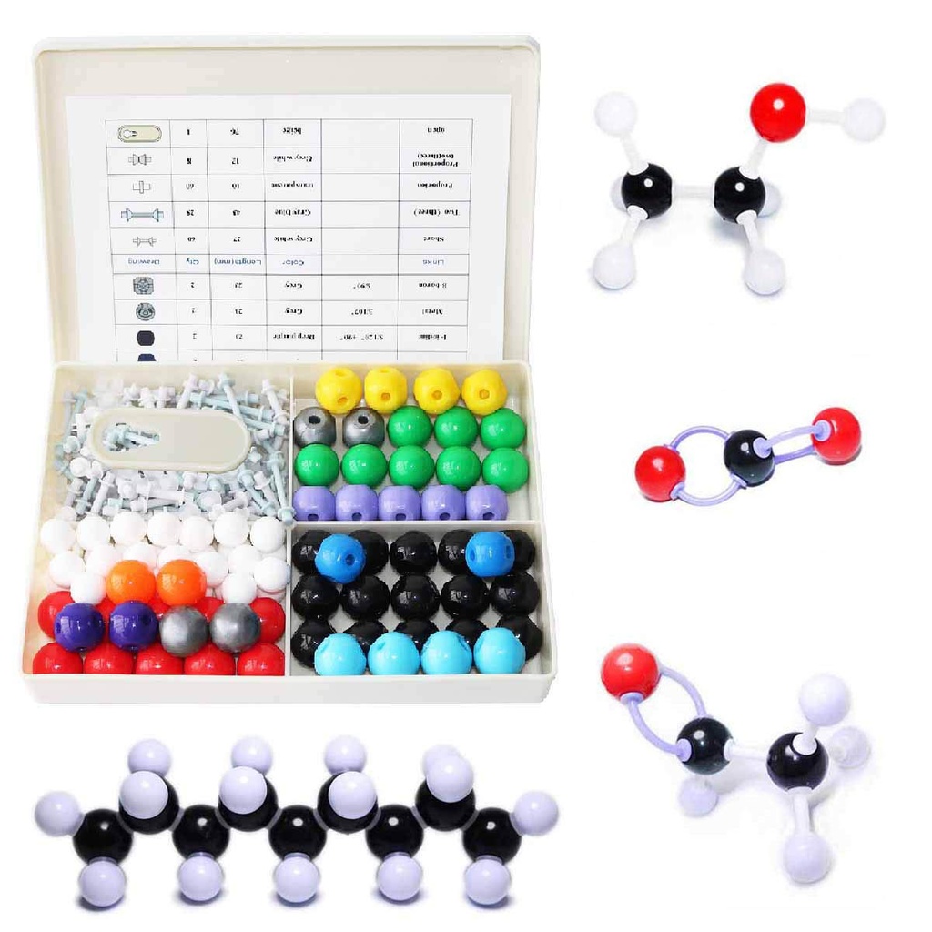 LINKTOR Kemi Molecular Model Kit (239 stykker), Student eller lærer sæt for økologisk og uorganisk kemi læring, motivere Entusiasm for Learning and Raising Space Imagination