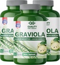 GRAVIOLA MAX - Pure Graviola Extract Supplement - Soursop (Annona muricata) -immunsystemet Booster & antioxidanter i hver kapsel af Pure Graviola (3 Enheder)