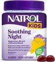 Natrol Kids beroligende nat Magnesium Citrate Gummies, Hjælper med at slappe af Lille Minds & Kroppe til Sengetid for dem lav i Magnesium, Plus Vitamin B6 understøtter Brain Funktion, 30 Berilicious Gummies