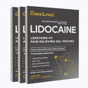 Caeck Lidocain Gel Patch, 18 Grev maksimal styrke smertepatches for muskel relief i neck knæe ryg og skuldre undufted Numbing Patch for beroligende nerver, Joints