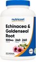 Nutricost Echinacea & Goldenseal Root, 500mg, 240 Kapsler - Vegetarisk Caps, Ikke GMO, Gluten Free