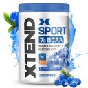 XTEND Sport BCAA Powder Blå Raspberry Ice - Elektrolyte pulver til inddrivelse & hydrering med Aminosyrer - 30 Servering