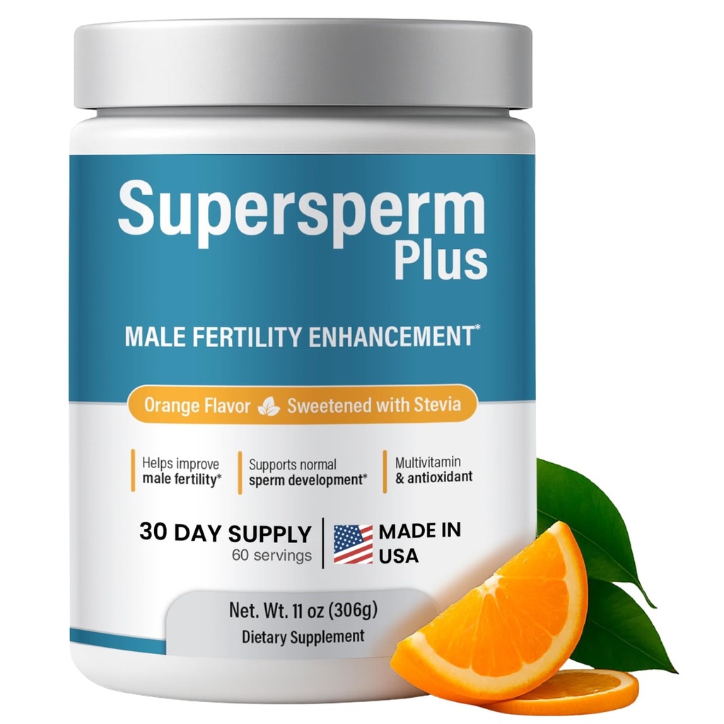 Mandlig fertilitet supplement med L- Carnitin og L- Arginin, Preconception Fertilitet Formel for Optimal Count & Sund Volume Production, 1 Måned Supply (60 doser) i pulver.