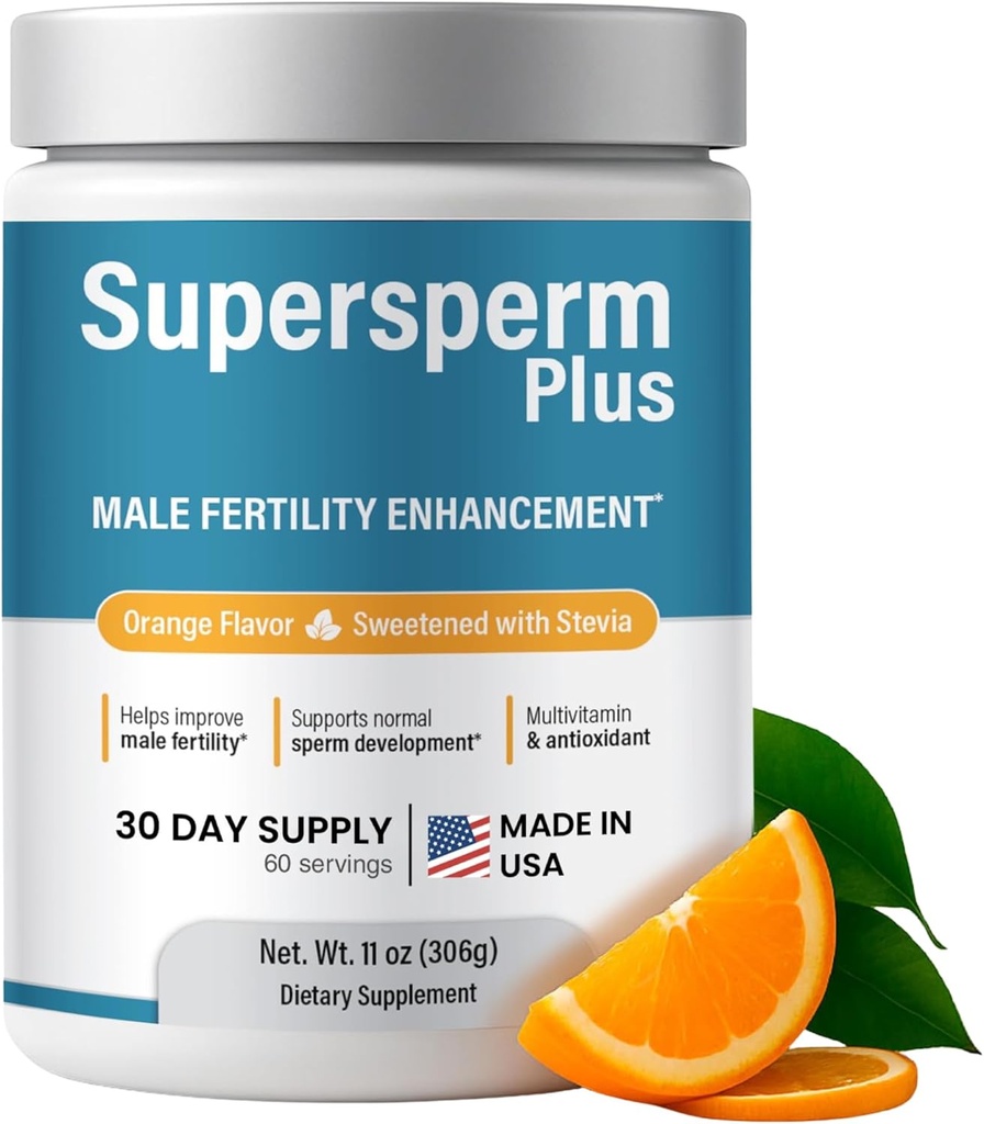 Mandlig fertilitet supplement med L- Carnitin og L- Arginin, Preconception Fertilitet Formel for Optimal Count & Sund Volume Production, 1 Måned Supply (60 doser) i pulver.