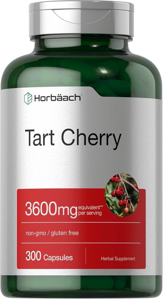 Horbäach Tart Cherry Extract Kapsler 124; 3600mg