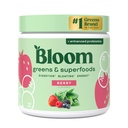Bloom Nutrition Superfood Green Powder, fordøjelsesenzymer med Probiotika og Prebiotika, Gut Health, Bloating Relief for Women, Chlorella, Green Juice Mix med Beet Root Powder, 30 SVG, Berry