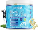 Græs Fed Colostrum Supplement 2000mg, 120 Gummies Sukker Free 40% IgG Bovine Colostrum Gummies + Probiotic, Multivitamin Etc til immunforsvar, Gut Support, Hår & Hud