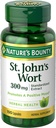 Nature 's Bounty St. John' s Wort 300mg kapsler, urtetilskud, fremmer et positivt mod, 100 kapsler