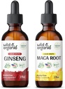 Wild & Organic Ginseng Tinktur 2 fl oz & Maca Root Tinktur 2 fl oz
