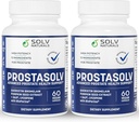 PROSTASOLV Advanced Prostatitis ttesmå 124; CPPS supplement, Vegan Kapsler, Quercetin Bromelain, Pumpkin Seed Extract, Lycopene, BioPerine for Pelvic Health (2)