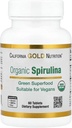 California Gold Nutrition Organic Spirulina Supplement, Med en grøn superfood med antioxidanter, Vegan Friendly, Gluten Free, Non- GMO, 500 mg, 60 tabletter