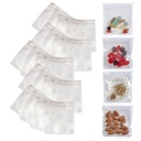Smooth Trip Pill Bags for Travel - 24 Reusable Certified Food Grade Zip Top Pill Pouches for Medicine, Vitamins, Snacks and Accessories - Larger 3.25 x 3.5" Size