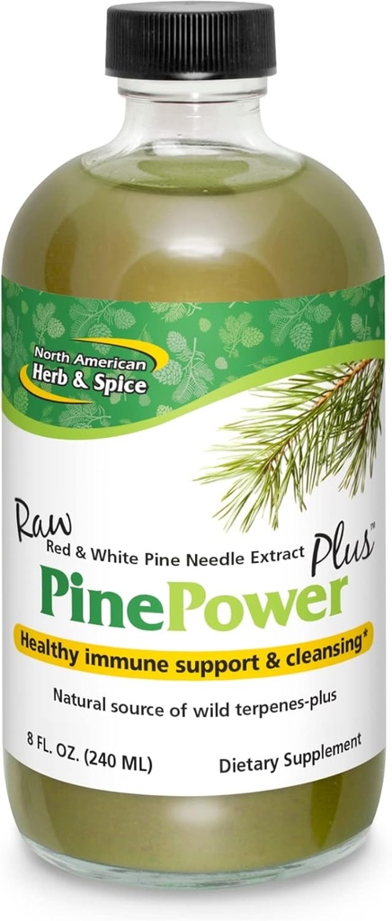 NORDAMERICAN HERB & SPICE Pine Power Plus - 8 fl oz - immunforsvar & Kardiovaskulær support - 23 Serveringer
