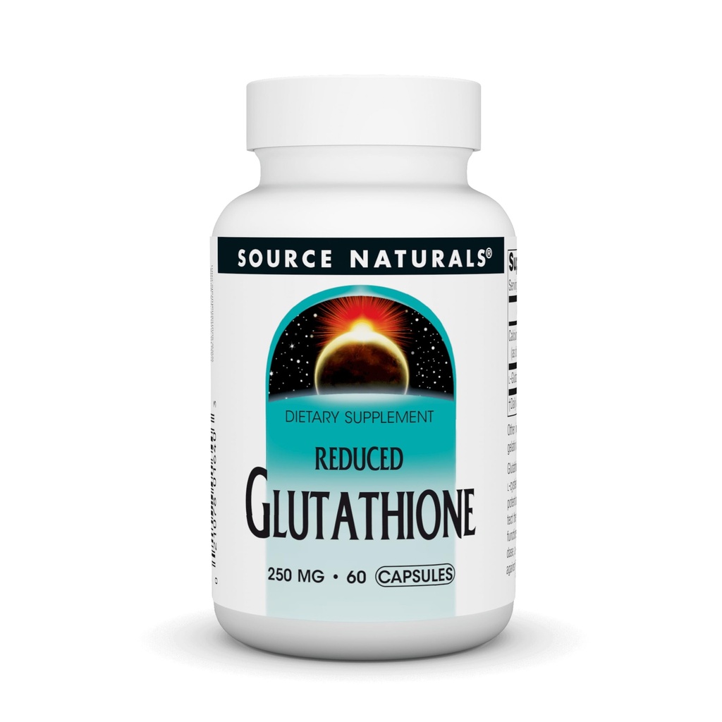 Kilde Naturals Glutathion, supplement til leverstøtte *, 250 mg - 60 kapsler