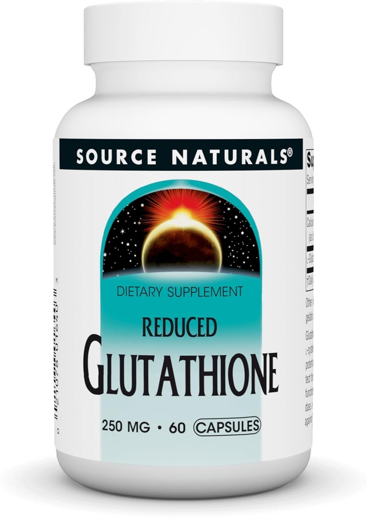 Kilde Naturals Glutathion, supplement til leverstøtte *, 250 mg - 60 kapsler