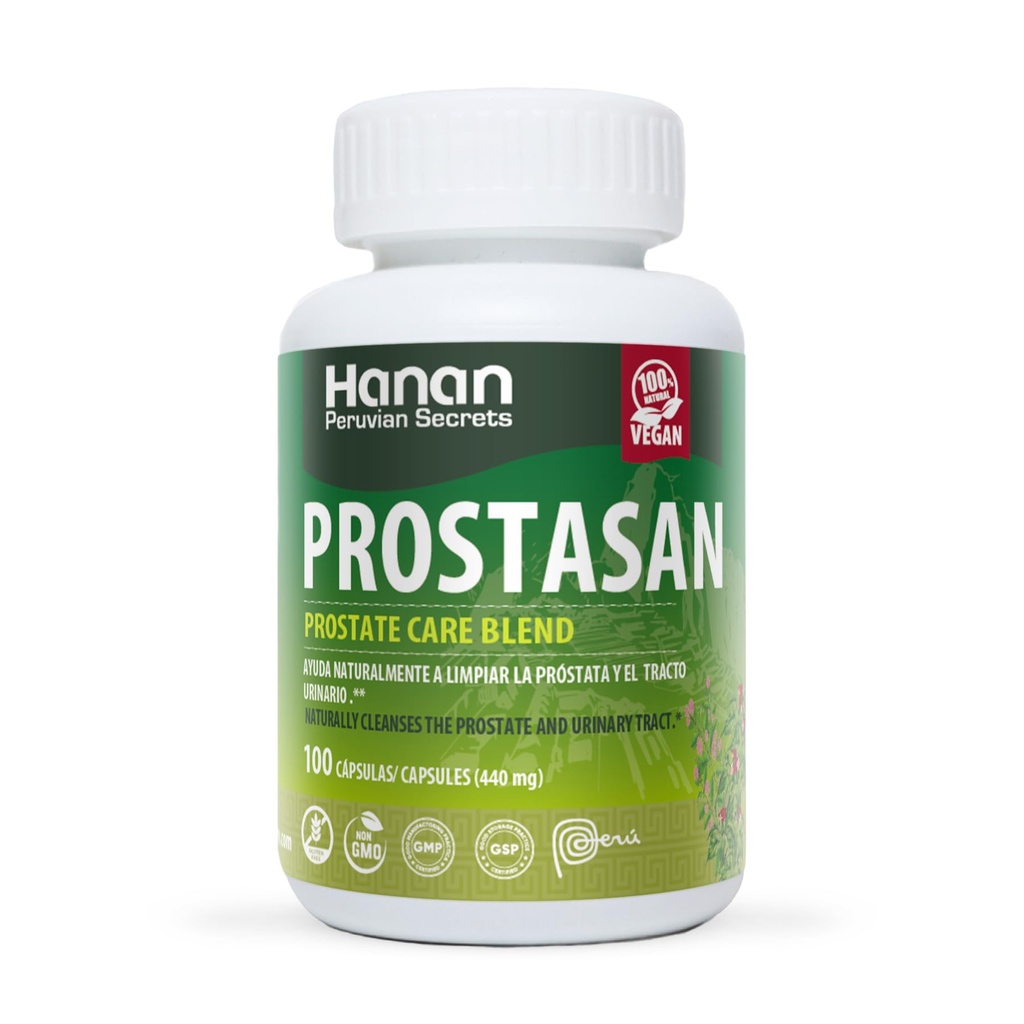 Hanan Prostasan Prostata Care Blend Buddy 124; 100 Kapsler Buddy 124; Naturligvis Hjælpemidler i Cleansing Prostata og Urinary Tract
