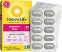 Renew Life Kvinder Probiotiske Kapsler, Understøtter Vaginal, Urinal, fordøjelse og immunforsvar, L. Rhamnosus GG, Dairy, Soy og gluten- fri, 15 milliarder CFU, 60 Greve