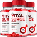 (3 Pack) Vital Surge Gummies, Vital Vita Surge Advanced Extra Strength Formel 1000MG Vigor Pump Mands Vitamin Supplement - Vitalbølge Vitasug Alle naturlige ingredienser Lækre tykkelser (180 Gummies)