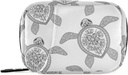 Naanle Black and White Turtle Pill Box 7 Dag sag Rejser Organizer Bag med lynlås Portable ugentlige sag Kompakt størrelse for Vitamin Supplement Holder Home