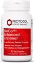 Protocol BioCore Enzymes - Hjælper Digest Beans & Cruciferous Grøntsager * - fordøjelsestillæg * - Amylase & Lipase - Kosher & Vegan - 90 Veg Kapsler