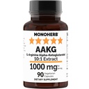 MONOHERB AAKG - L- arginin Alpha- ketoglutarat - 1000 mg - 90 Vegetariske kapsler