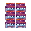 Sominex Nighttime Sleep- Aid Caplets, maksimal styrke, 16 ea (pakke med 6)