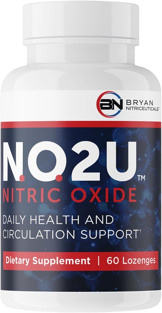 Bryan NITRICEUTICALS - Natural Nitric Oxide Supplements for Men & Women - Promotes Blood Circulation, Oxygen & Nutrient Delivery, Daily Wellness Support - No Gluten or Dairy - 60 Vegan Lozenges