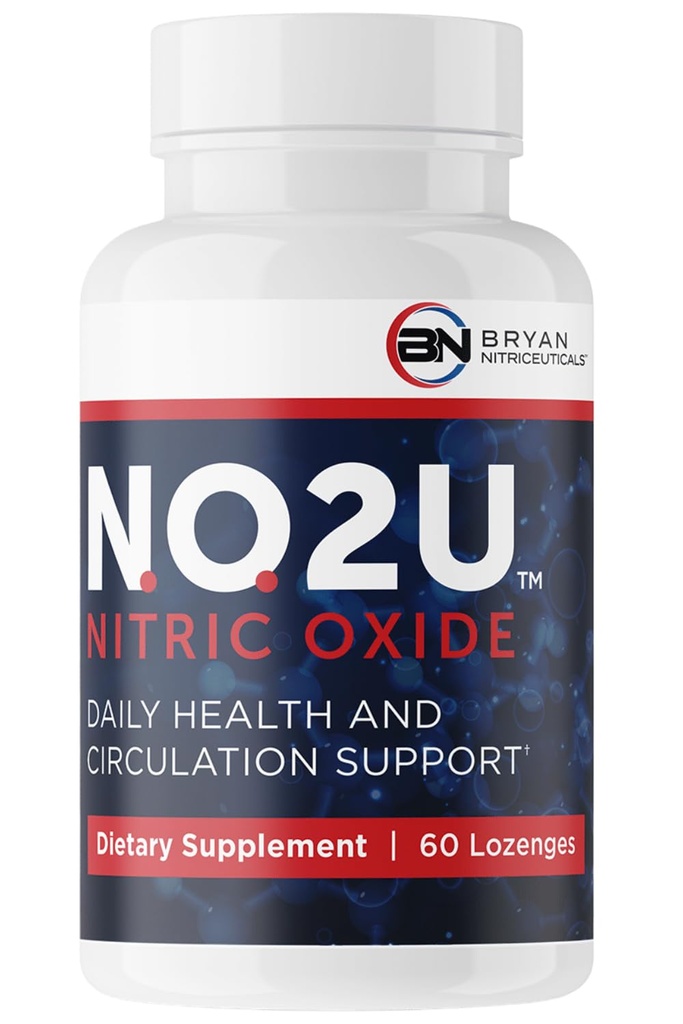 Bryan NITRICEUTICALS - Naturlige nitrogenoxid kosttilskud til mænd og kvinder - fremmer blodcirkulation, Oxygen & Nutrient Levering, Daglig wellness support - No Gluten eller Dairy - 60 Vegan Lozenges