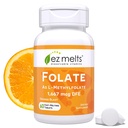 EZ smelter opløselige folat 1,667 mcg, L- methylfolat, sukkerfri, 2- måned Supply - 1 pakke