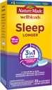 Nature Made Wellblends Sleep Længere, Melatonin 10mg, L theanin 100 mg, og GABA 100mg, Sleep Supplement, 35 Tri- Layer tabletter
