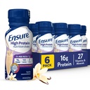 Sikre høj protein vanilje ernæring rystes med fibre, klar til at drikke, 16g protein og 27 vitaminer og mineraler, 8 fl oz, 6 Pack