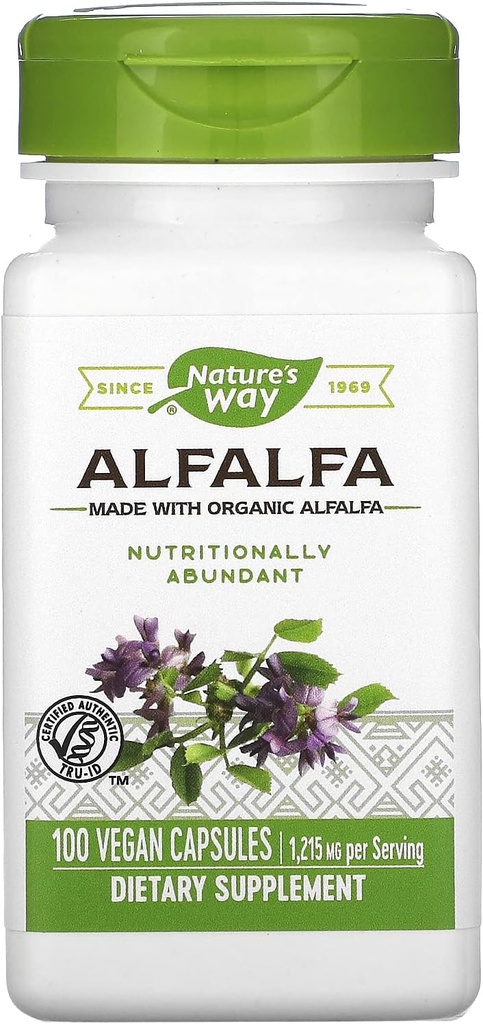 Nature 's Way Alfalfa Blade -- 100 Kapsler