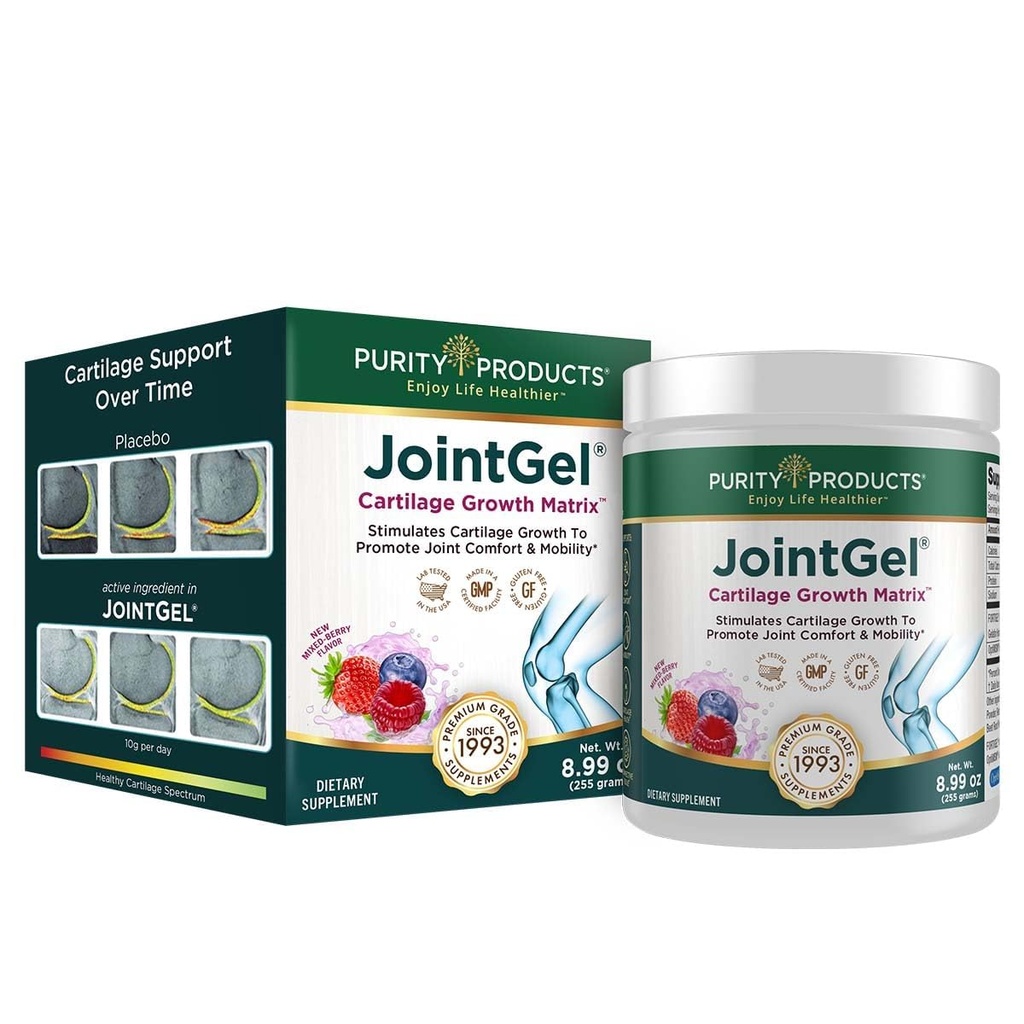 Renhed Produkter JointGel Formel Collagen Peptider + MSM - Understøtter fælles fleksibilitet + Forstærkning fælles Cartiage - Berry Powder - 30 dages forsyning