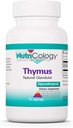 Nutricology Thymus Supplement - Thymus Tissue, Glandular Extract, 1000mg Raw Thymus Glandular, Ovine, Lyophilized, Hypoallergen - 75 Count
