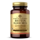 Solgar Biotin 10.000 mcg, 60 Vegetabilske kapsler - Energi, Metabolisme, fremmer sund hud, negle & hår - Super høj potens - non-GMO, Vegan, Gluten Free, Dairy Free, Kosher - 60 Servere