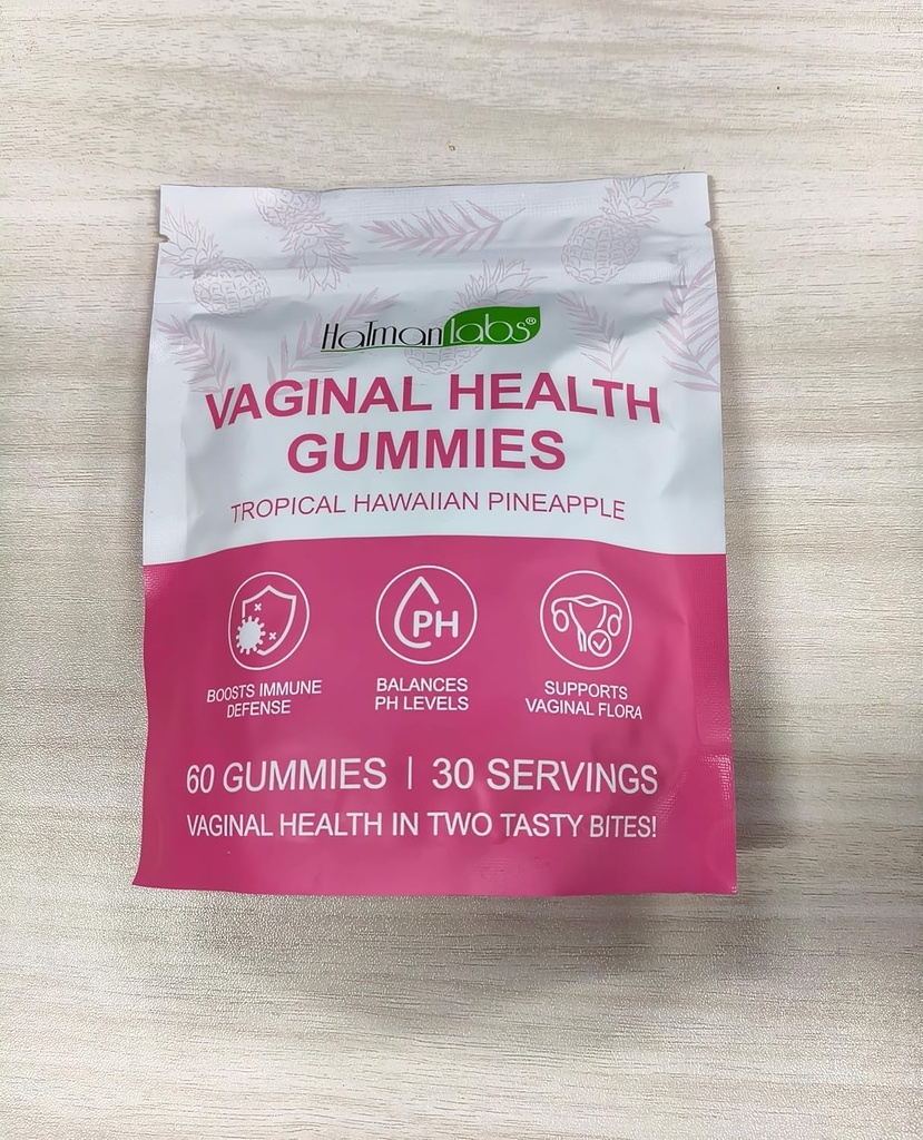 Vital Sourcing Feminin Balance Gummies, Vaginal Probiotika til kvinder, Pineapple Gummies, Revitalisere Vaginal Sundhed, Optimere PH Balance - Probiotika til fordøjelse