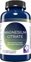 MD. Life Magnesium Citrate 250 mg - 60 kapsler - High Absorption Magnesium Citrate Supplement - Easy- to- Swallow Capsules for Muscle, Nerve, Heart, Sleep and Bone Support