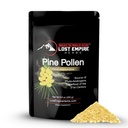 Pine Pollen Powder - Ikke-bestrålet, Wild Hartered, Cell Wall Cracked - Supplement Great for mænd og kvinder for energi, Vitalitet og lang levetid (250 Bedste)