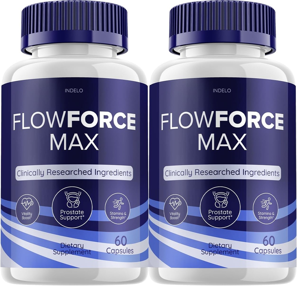 (2 Pack) FlowForce Max Supplement Advanced Energy, Supplement for mænd, Flow Force Max, Kosttilskud Flowforce Max for mænd Health Supplement, FlowForce Max Anmeldelser (120 kapsler)