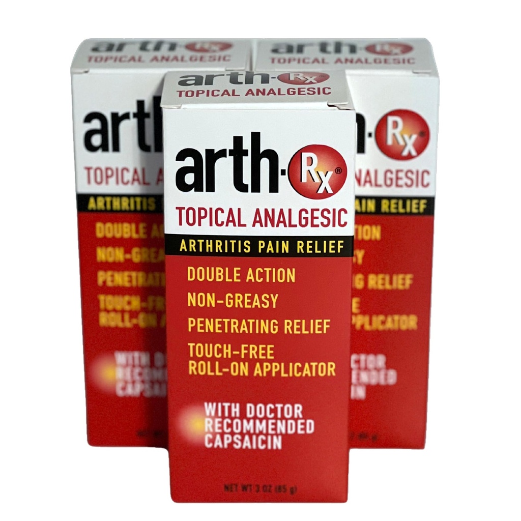 Emne Analytisk Smerte Relief Roll-on med Capsaicin for dyb Penetraating Smerte Relief, Varm Capsaicin for at lette smerter fra Gigt og Muskelakker og Pains, 9 oz