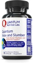 Quantum Nutrition Labs Quantum Relax and Slumber - Sleep Supplement med Magnesium Malate & L- Theanine, Natural Cale Complex med Lemon Balm & Valerian Root for Kvinder & Mænd - 90 Kapsler