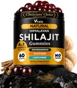 Himalayan Shilajit Gummies for Mænd & Kvinder - Pure Shilajit for Mænd Gummies - Sukker Free Gummy Kosttilskud med Fulvic Acid - Sund Aging, Immun & Energy Support - 60 Greve