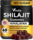 Himalayan Shilajit Gummies for Mænd & Kvinder - Pure Shilajit for Mænd Gummies - Sukker Free Gummy Kosttilskud med Fulvic Acid - Sund Aging, Immun & Energy Support - 60 Greve